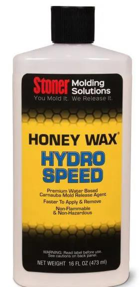 Stoner HoneyWax&reg;Hydro Speed是一種高固含量的水性乳液，不含任何溶劑，旨在代替?zhèn)鹘y(tǒng)的高級涂蠟作為復合材料行業(yè)中的脫模劑。