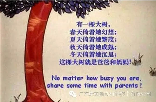 樹就是我們的父母！請愛護你們身邊的這棵樹！